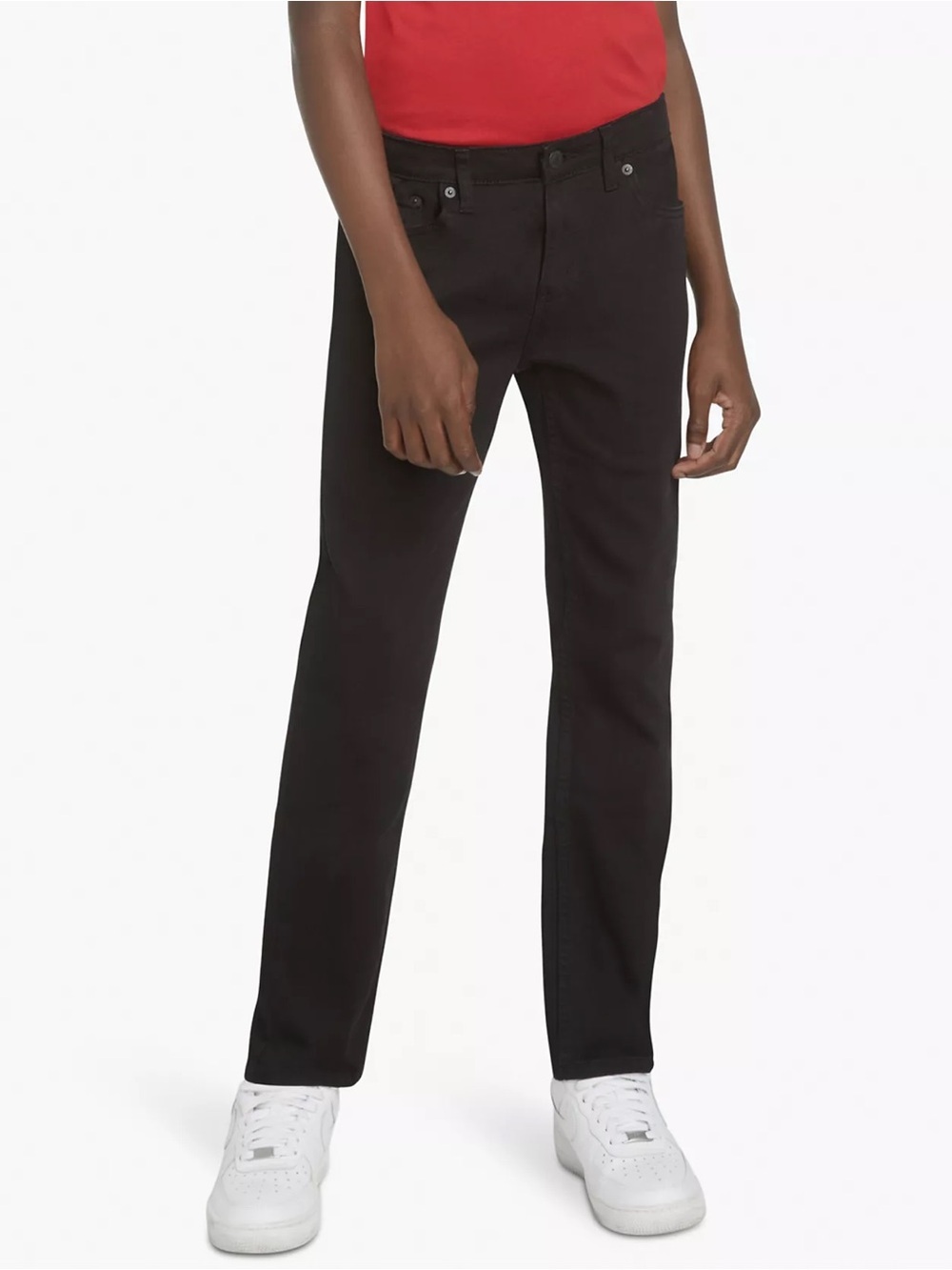 Levi’s 502 Regular Taper Fit Strong Performance Jeans-Black-Big Boys 18 W29 L31